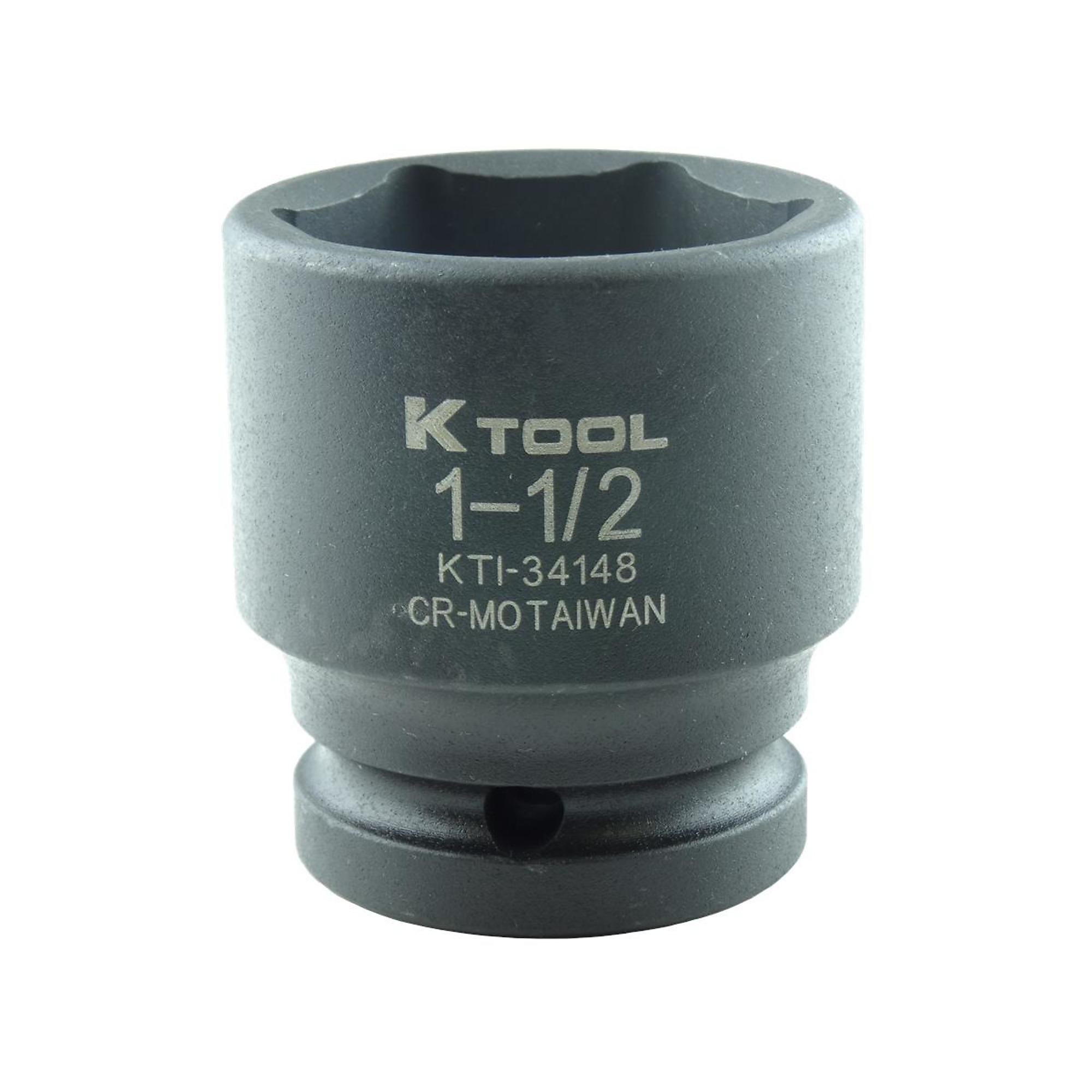 K Tool International 1 1/2in. Drive Impact Socket — 6-Point, Chrome-Moly Steel, Model# KTI34148